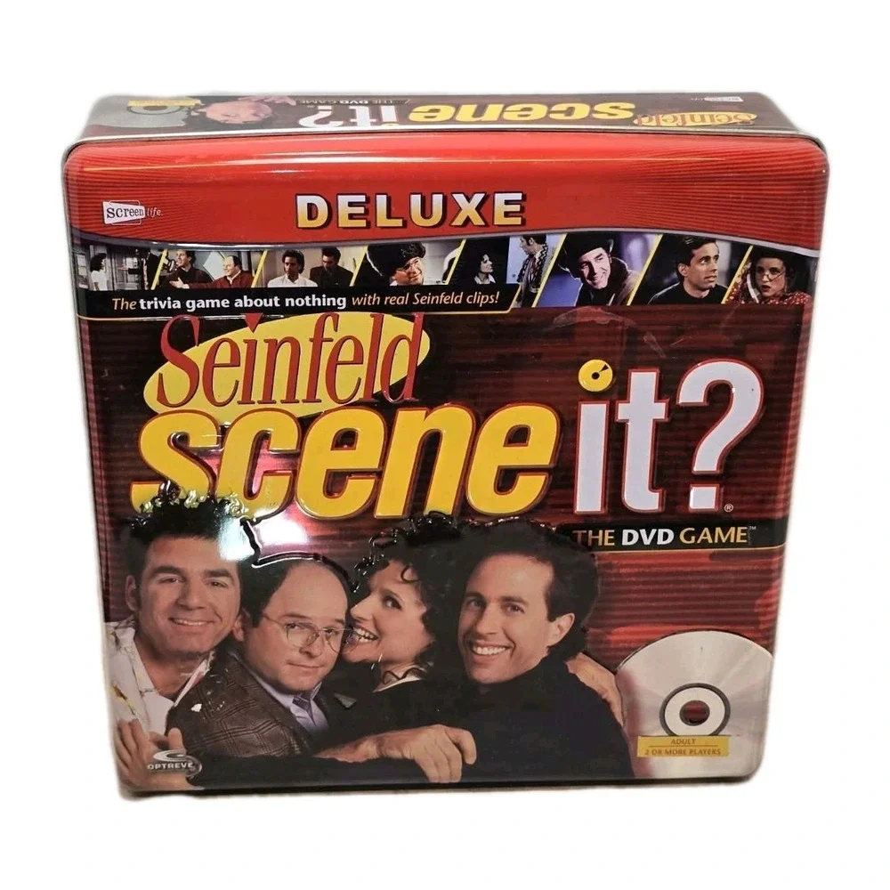 🎲 Seinfeld Scene It? Deluxe DVD Board Game Complete Set GUC Retro TV Trivia